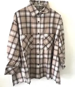 新品◯COTORICA 春夏チェックシャツ◯ベージュのサムネイル