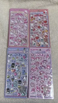 新品☆ボンボンドロップシール サンリオ 第2弾 4枚 マイメロ はぴだんぶい