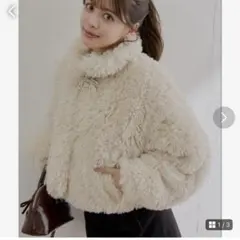 Chico プードルコート　アイボリー