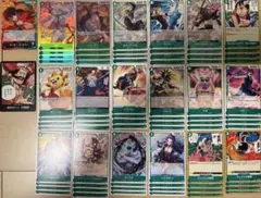 ワンピースカード　赤緑ルフィ デッキパーツ　受け継がれる意思　4コン