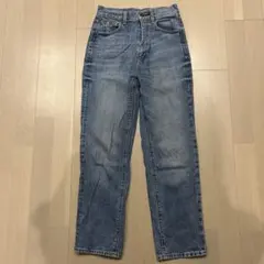 GU ジーユー ハイウエストストレートジーンズ デニム S