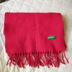 UNITED COLORS OF BENETTON 赤 マフラー