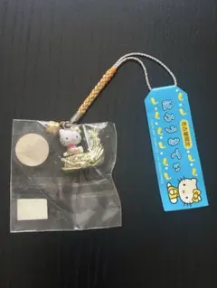 当時物】名古屋限定 ハローキティ 金のしゃちほこ ストラップ - メルカリ