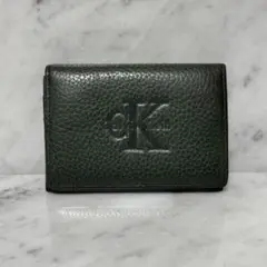 美品 Calvin Klein カルバンクライン 二つ折り カードケース 緑