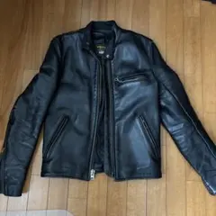 VANSON SINGLE RIDERS 34 美品 VANSON レザージャケット シングルライダース 革ジャン スタンド