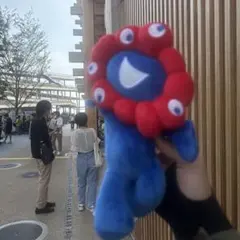 新品タグ付きEXPO2025大阪関西万博ミャクミャクくじぬいぐるみ3等寝そべり