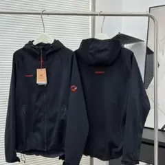 新品 Clion アウトドア ソフトシェルジャケットブラック L