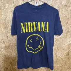 NIRVANA ニルヴァーナ バンドTシャツ ネイビー Mサイズのサムネイル