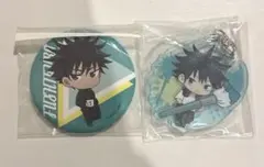 呪術廻戦 缶バッジ アクリルキーホルダー 伏黒恵