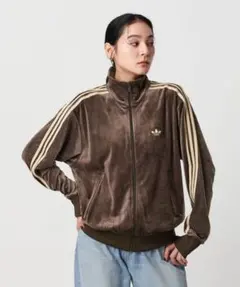 アディダス ファイヤーバード トラックトップ ベロア　ブラウン　M