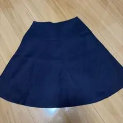 【美品】INDIVI ネイビー フレアスカート 36