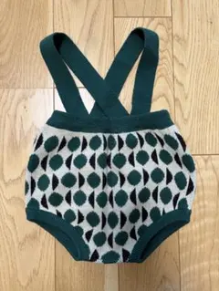&pal アンドパル　ニットサロペット XS 70-80cm