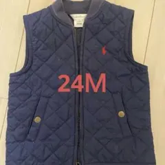お値下げ❗️❗️Ralph Lauren ネイビー ダウンベスト 24M