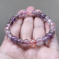 良質,お手頃】マルチスーパーセブン 7㎜ ブレスレット 小粒 美品 希少
