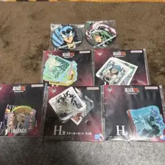 BLEACH 一番くじ G賞ラバーチャーム2種 ＆ H賞 ステッカー5種 セット