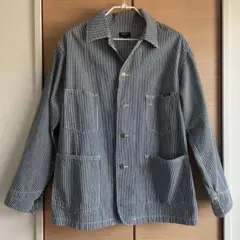 ヒッコリー　OshKosh ストライプカバーオール Mサイズ　オシュコシュのサムネイル