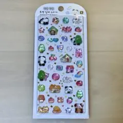 【新品・韓国シール】アニマル　ドロップドロップ