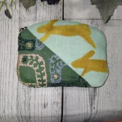 ミナペルホネン ハンドメイド jungle relief green ポーチ - メルカリ