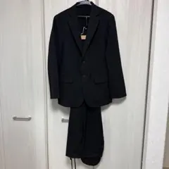 GU ウォッシャブルテーラードジャケット&パンツセット ［ブラック］S