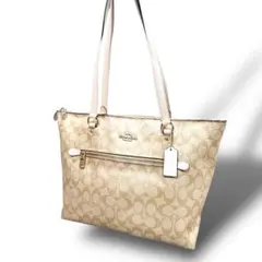 COACH コーチ シグネチャー柄 トートバッグ A4収納 大容量 レディース