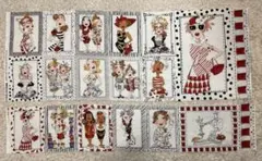 ロラライハリス生地　Sew Sew パネル　はぎれ