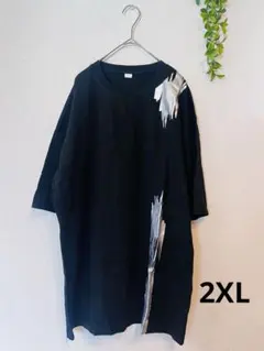 半袖 Tシャツ ブラック シルバープリント