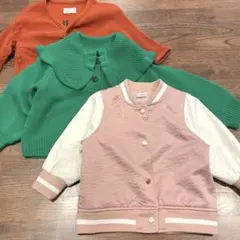 女の子 アウター 春服 3点まとめ売り 80 90 95