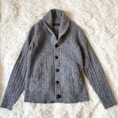 ブラックレーベルクレストブリッジ カーディガン ショールカラー ニット S～M