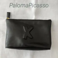 パロマピカソ　Xロゴ レザーポーチ ブラックのサムネイル