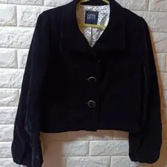 JASPER MINX★新品タグ付★ベロアの3つボタンショート丈JK