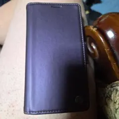 紫色 手帳型ケース 3カードスロット