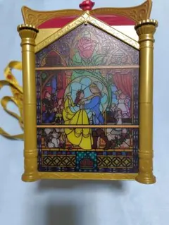 ディズニー美女と野獣 ステンドグラス 　ポップコーンバケット　Disney