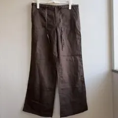 UNIQLO＊ リネン100% ストレートパンツのサムネイル