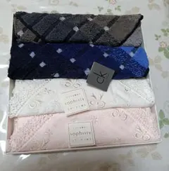 sophisty & CalvinKleinタオルハンカチ4枚セット