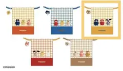 mojojojo アクリルチャーム付き巾着 イエロー