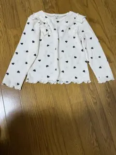 キッズハート柄　薄手　長袖トップス 120