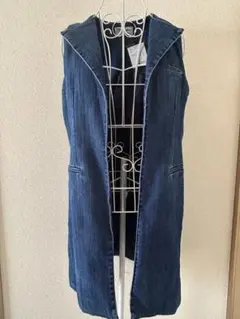 【新品・未使用】ジャングルジャングル・デニム ロングベスト