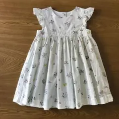 プチバトー　花柄ワンピース　24M/86cm 2歳用