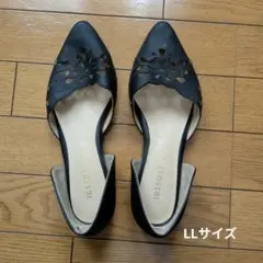 CLOSSHI セパレート フラットパンプス ブラック LLのサムネイル