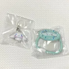 シナモロール　目印アクセサリー　刺繍ヘアゴム