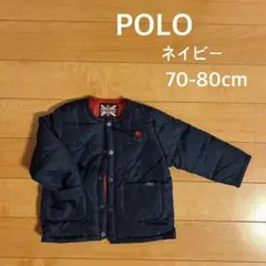 POLO ネイビー アウター 70-80cm