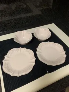 未使用 ハルモニア 陶器製 皿 ボウル 深皿 小皿 中皿 セット