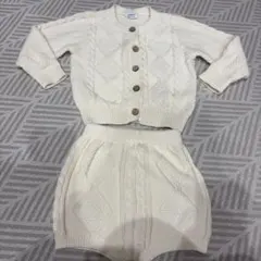 韓国ベビー服ニットカーディガン ニットパンツ セットアップ80