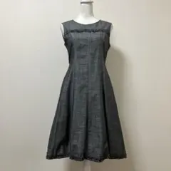 ギャラリービスコンティ　デニム調　春　夏　ワンピース　ノースリーブ　大人　上品