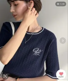 Classicalelf 半袖　ニット