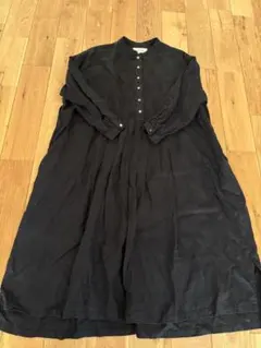 マシュカシュ　黒 シャツワンピース 長袖