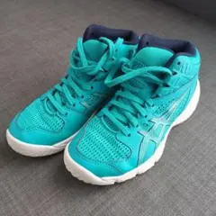 ASICS DUNKSHOT バスケットボールシューズ ターコイズ　20cm