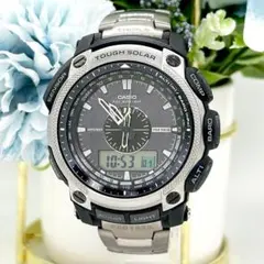 CASIO カシオPROTREK プロトレック チタン 電波ソーラー 腕時計