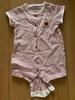 【値下げ】ファミリア　ロンパース　ボーダー