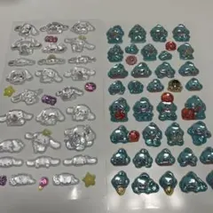 ボンボンドロップシール　サンリオ　シナモン　ハンギョドン　うるちゅるポップ　水晶